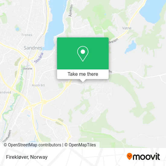 Firekløver map