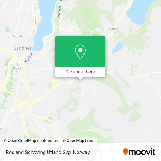 Rosland Servering Utland Svg map