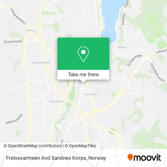 Frelsesarmeen Avd Sandnes Korps map