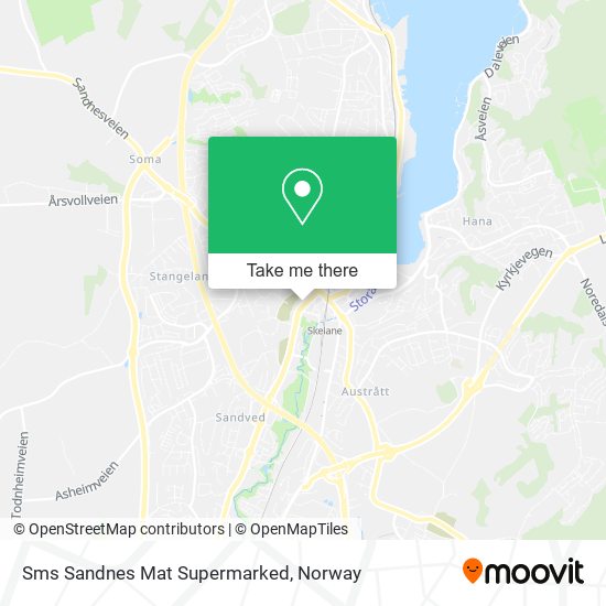 Sms Sandnes Mat Supermarked map