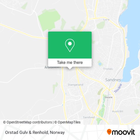Orstad Gulv & Renhold map