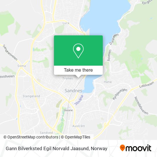 Gann Bilverksted Egil Norvald Jaasund map