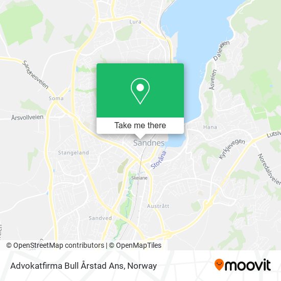 Advokatfirma Bull Årstad Ans map