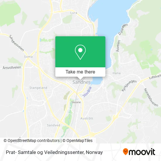 Prat- Samtale og Veiledningssenter map