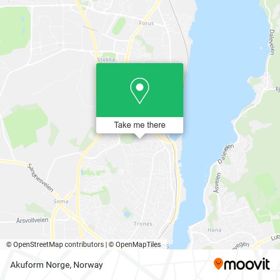Akuform Norge map