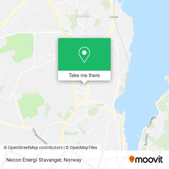 Necon Energi Stavanger map