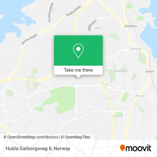Hulda Garborgsveg 8 map