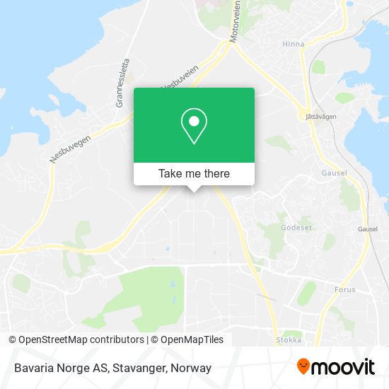 Bavaria Norge AS, Stavanger map