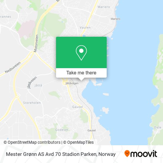 Mester Grønn AS Avd 70 Stadion Parken map