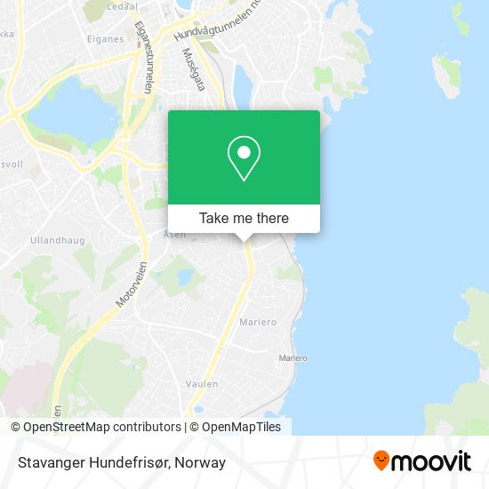 Stavanger Hundefrisør map