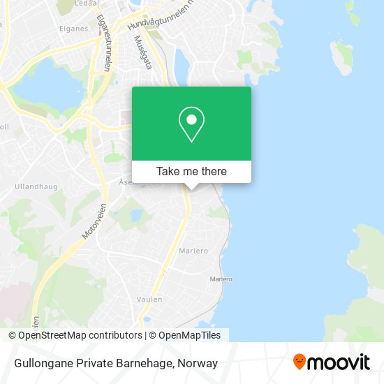 Gullongane Private Barnehage map
