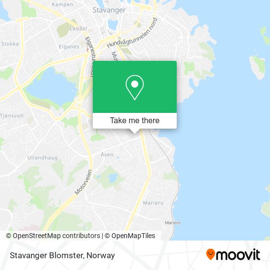 Stavanger Blomster map