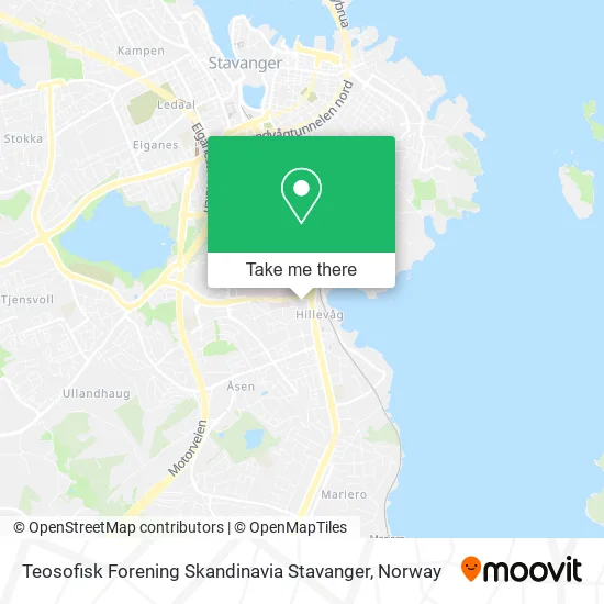 Teosofisk Forening Skandinavia Stavanger map