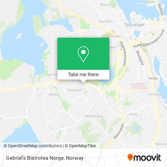 Gebriel's Bistrotea Norge map