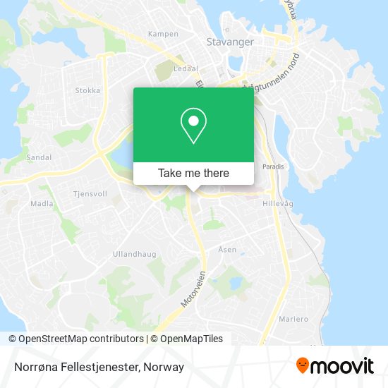 Norrøna Fellestjenester map