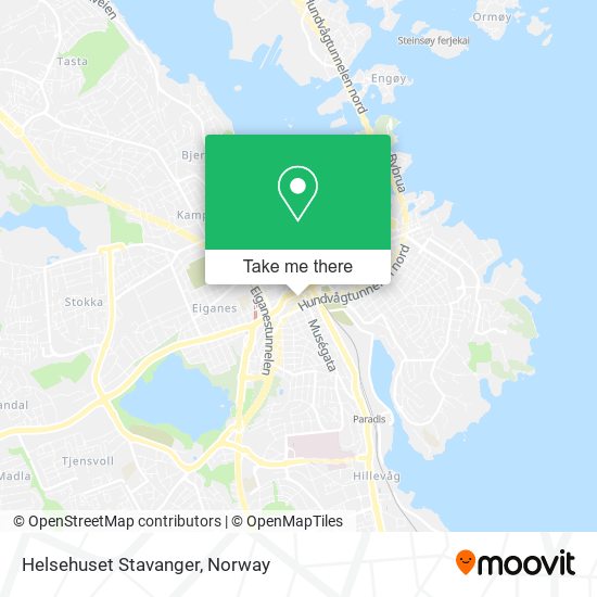 Helsehuset Stavanger map