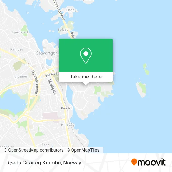 Røeds Gitar og Krambu map