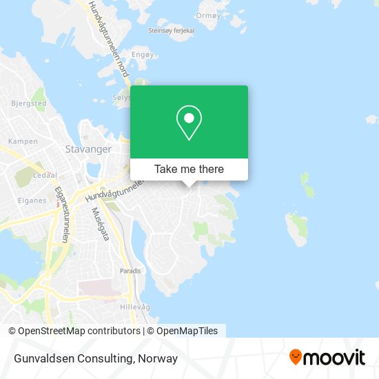 Gunvaldsen Consulting map