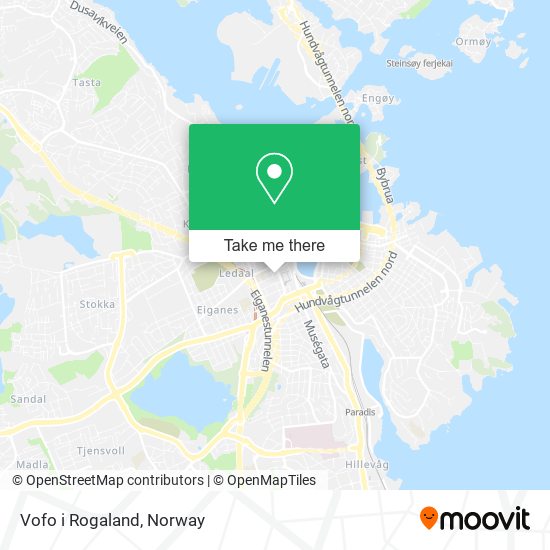 Vofo i Rogaland map