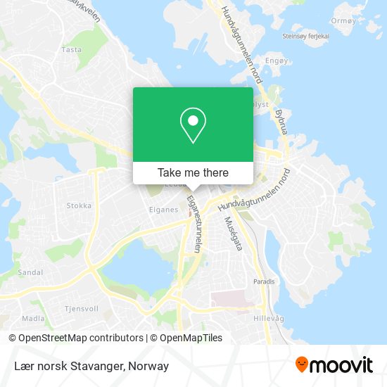 Lær norsk Stavanger map