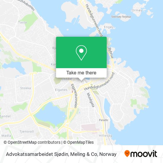 Advokatsamarbeidet Sjødin, Meling & Co map