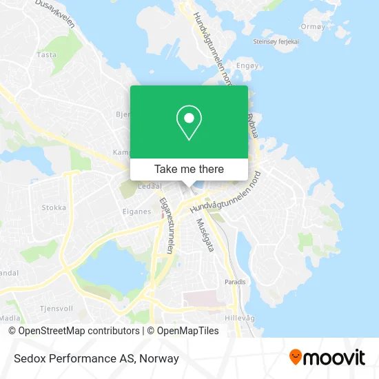 Sedox Performance AS map