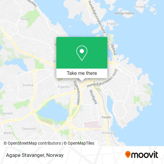 Agape Stavanger map