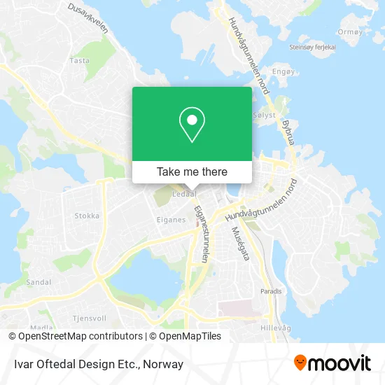 Ivar Oftedal Design Etc. map