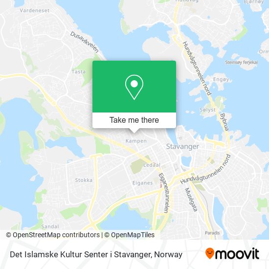 Det Islamske Kultur Senter i Stavanger map