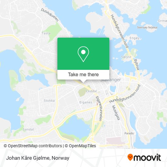 Johan Kåre Gjølme map