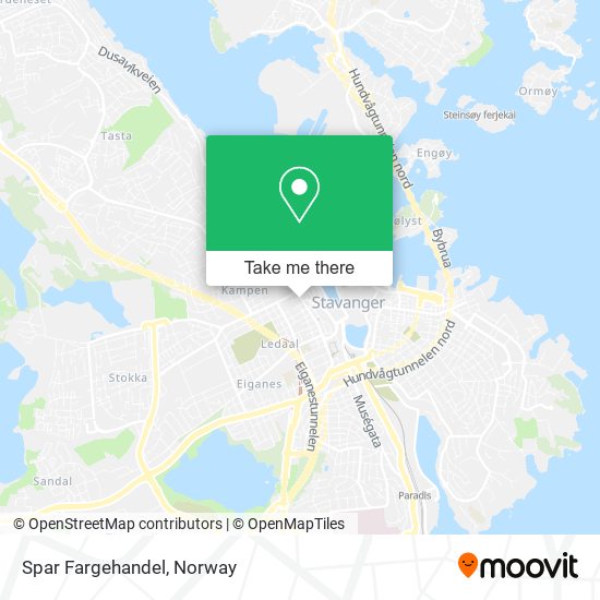 Spar Fargehandel map