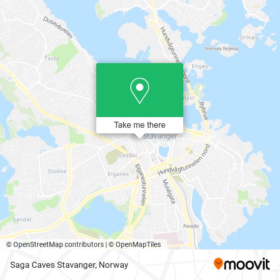 Saga Caves Stavanger map