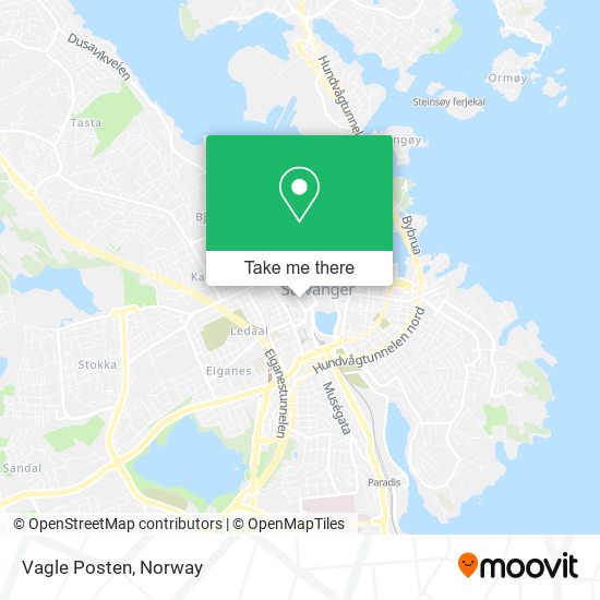 Vagle Posten map