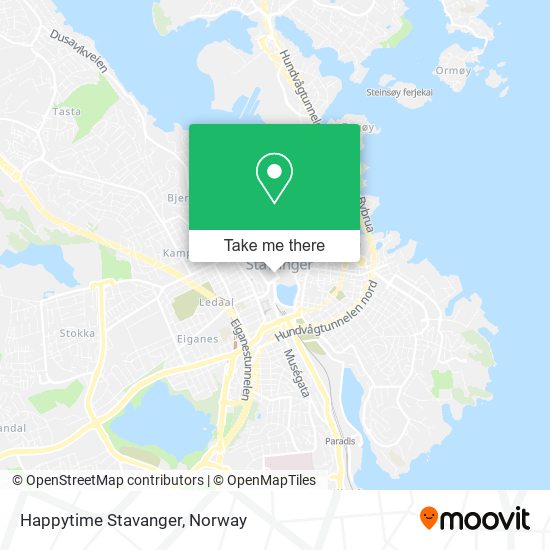 Happytime Stavanger map