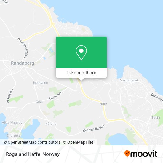 Rogaland Kaffe map