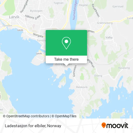 Ladestasjon for elbiler map