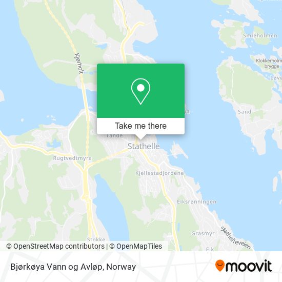 Bjørkøya Vann og Avløp map