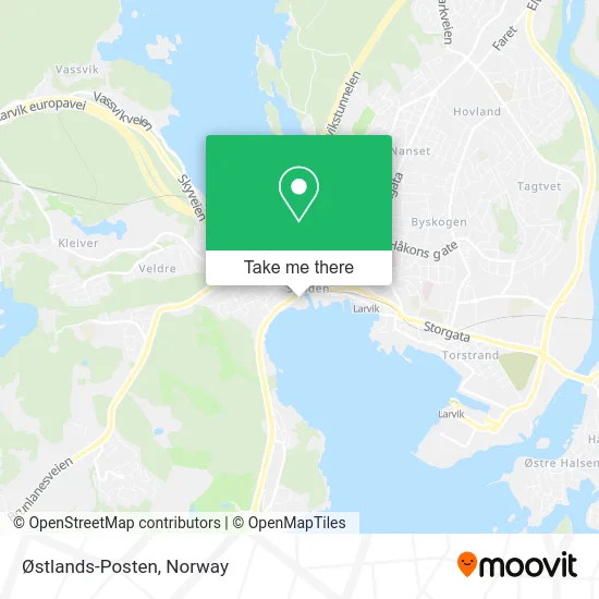 Østlands-Posten map
