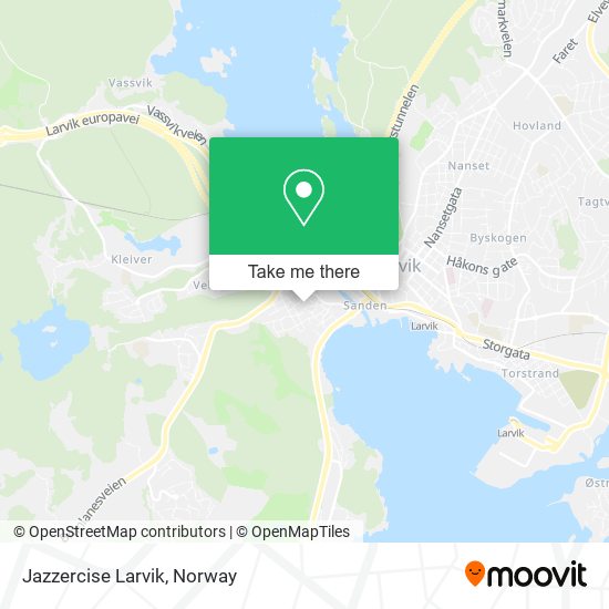 Jazzercise Larvik map