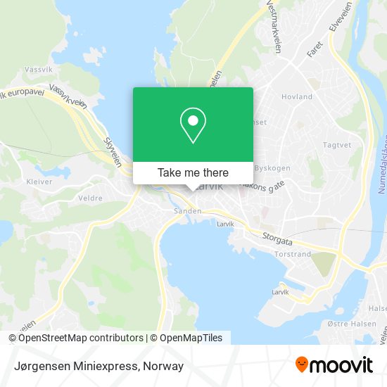 Jørgensen Miniexpress map