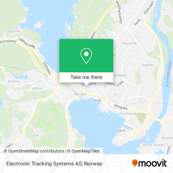 Electronic Tracking Systems AS map