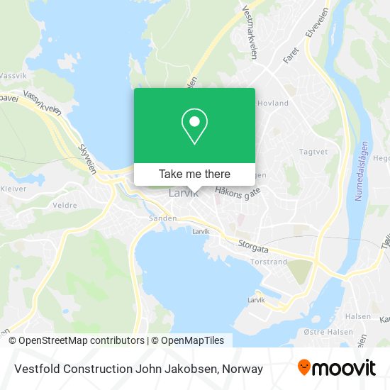 Vestfold Construction John Jakobsen map