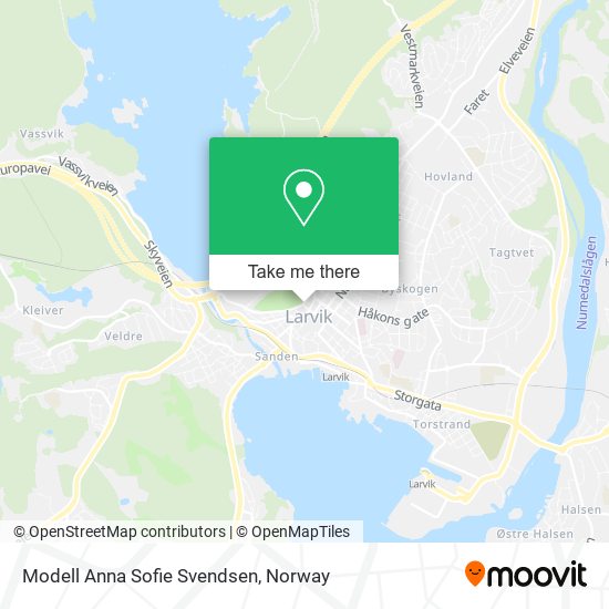 Modell Anna Sofie Svendsen map