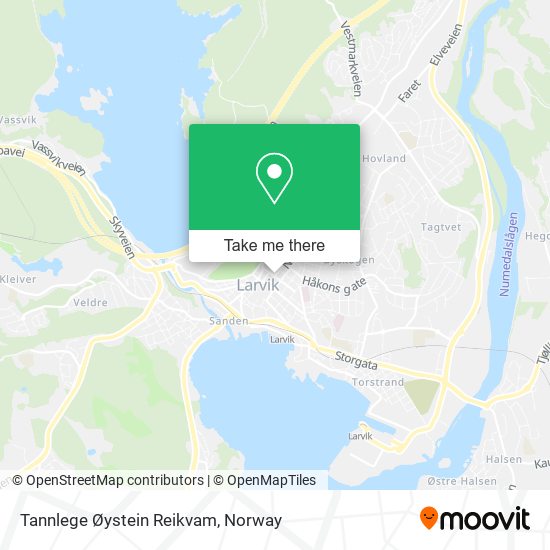 Tannlege Øystein Reikvam map