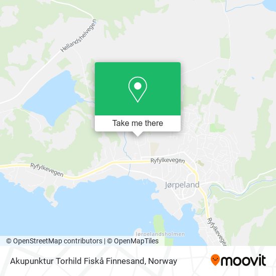 Akupunktur Torhild Fiskå Finnesand map