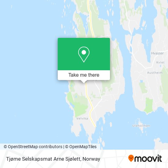 Tjøme Selskapsmat Arne Sjølett map
