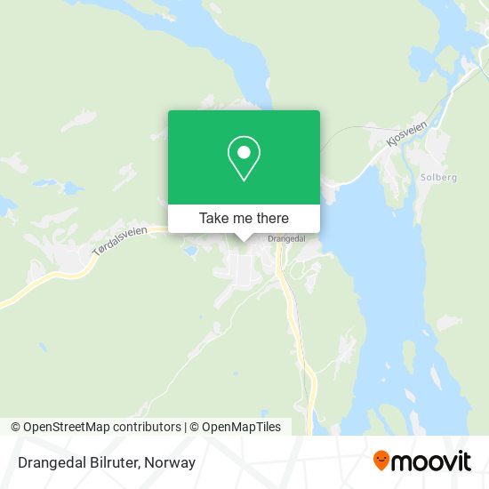 Drangedal Bilruter map