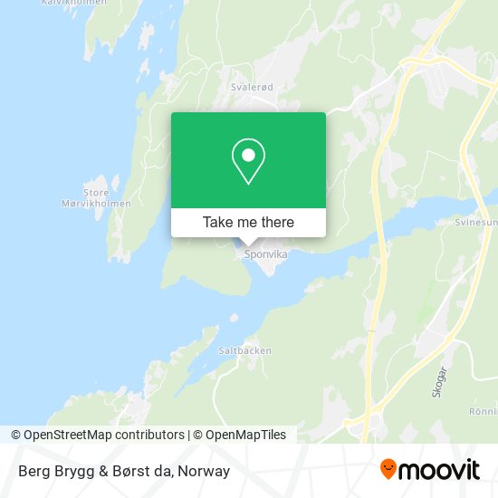 Berg Brygg & Børst da map
