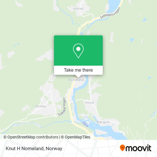 Knut H Nomeland map