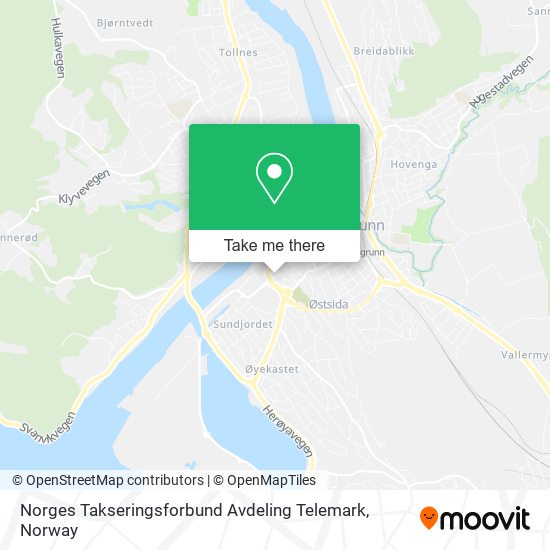 Norges Takseringsforbund Avdeling Telemark map